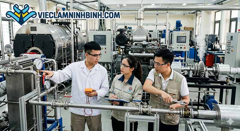 Mô tả chi tiết việc làm sản xuất/ vận hành sản xuất Ninh Bình theo từng bộ phận